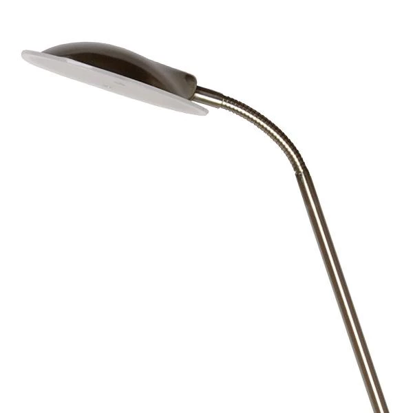 Lucide CHAMPION-LED - Floor reading lamp - Ø 30 cm - LED Dim. - 3000K - Satin Chrome - detail 3